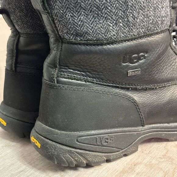 UGG Black and Gray Rain & Snow Boots with Waterproof Design size 15 great shape - Picture 2 of 7